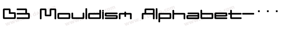 D3 Mouldism Alphabet字体转换